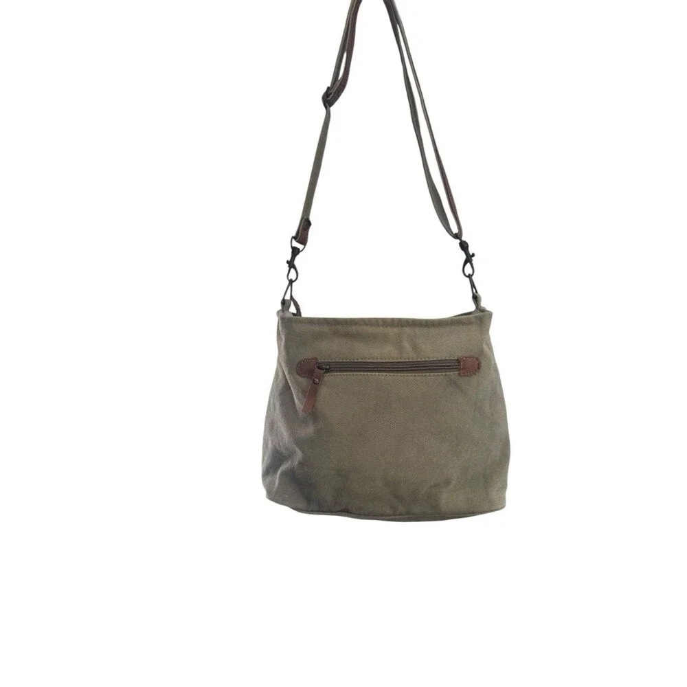 Myra Bag Cowhide Canvas Atelier De Paris Shoulder Purse Tote Bag Fast Shipping